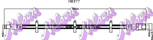 Przewód hamulcowy elastyczny KAWE H8377