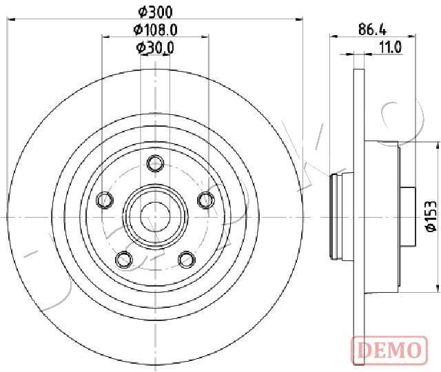 Tarcza hamulcowa JAPKO 610702C