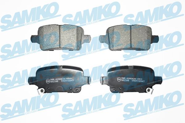Sada brzdových destiček, kotoučová brzda SAMKO 5SP2047