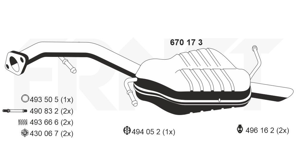 Toba esapament finala ERNST 670173