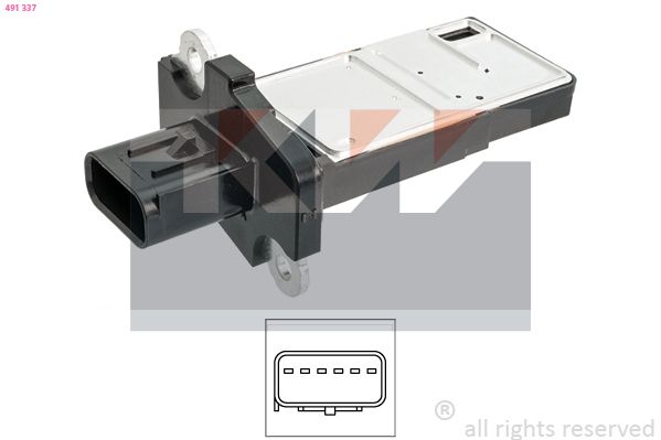 Przepływomierz masowy powietrza KW 491 337