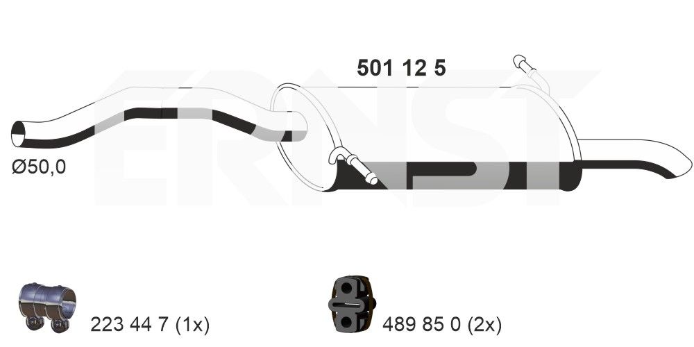 Toba esapament finala ERNST 501125