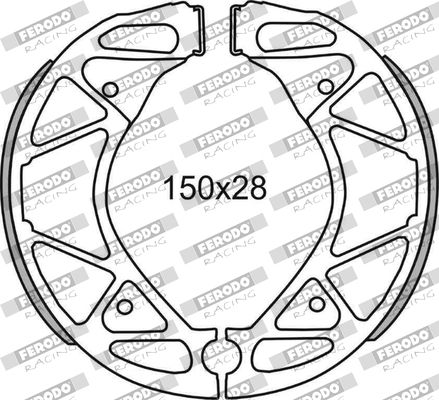 Zestaw szczęk hamulcowych FERODO RACING FSB967
