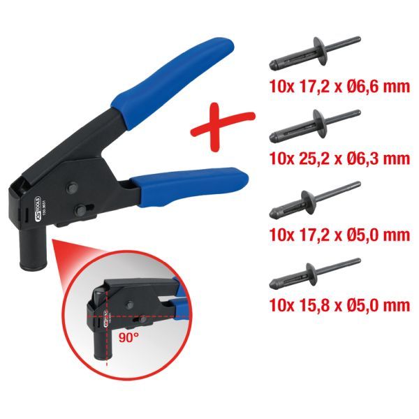 Set cleste de nituit KS TOOLS 150.9650