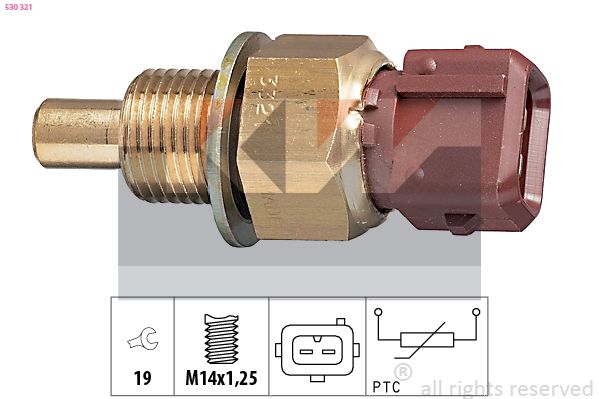 Czujnik, temperatura płynu chłodzącego KW 530 321