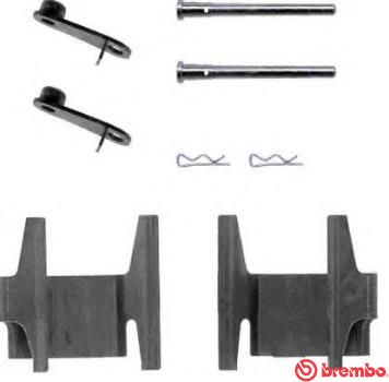 Zestaw akcesoriów, klocki hamulcowe BREMBO A 02 240