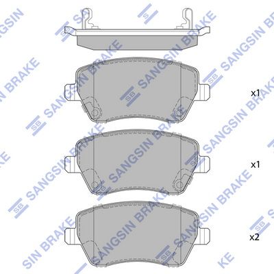 set placute frana,frana disc HI-Q SP1564