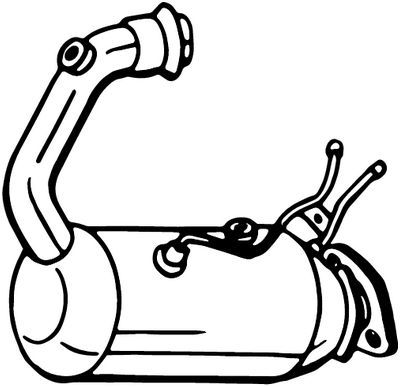 Filtr sadzy / filtr cząstek stałych, układ wydechowy BOSAL 097-814