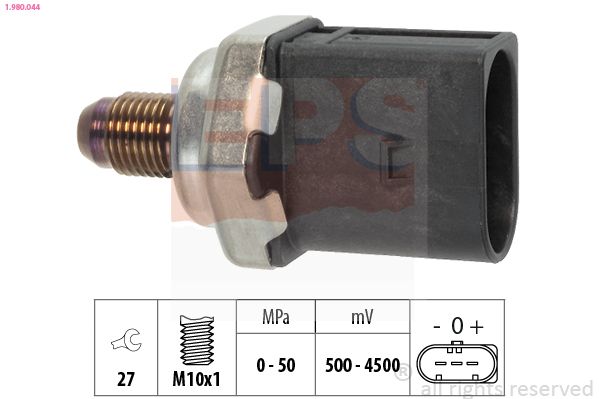 Czujnik, ciśnienie paliwa EPS 1.980.044