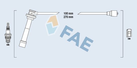 Set cablaj aprindere FAE 85806