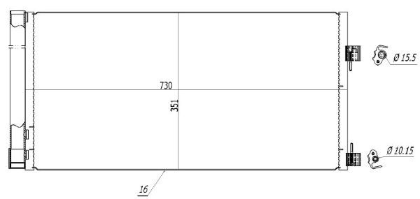 Condensator, climatizare MTR 13054454
