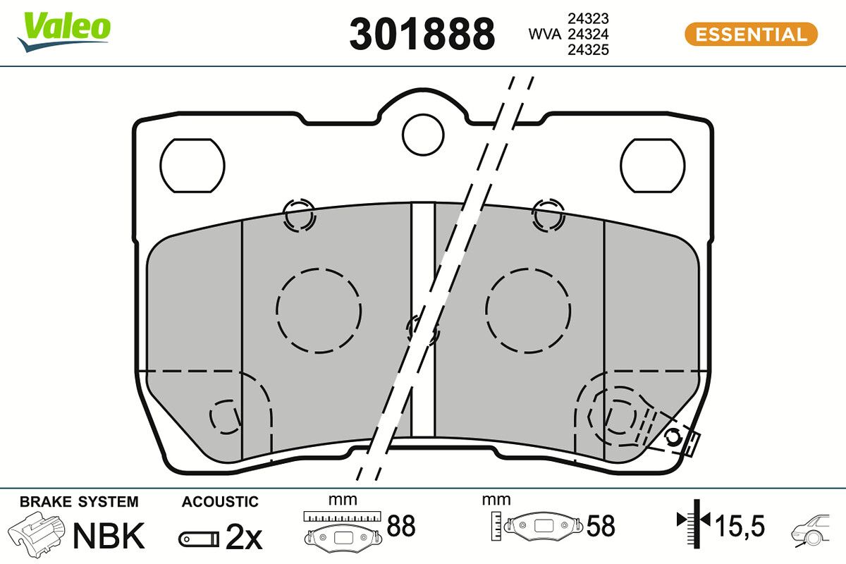 Комплект тормозных колодок, дисковый тормоз