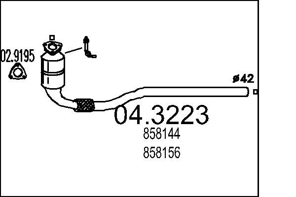 Katalizator MTS 858144