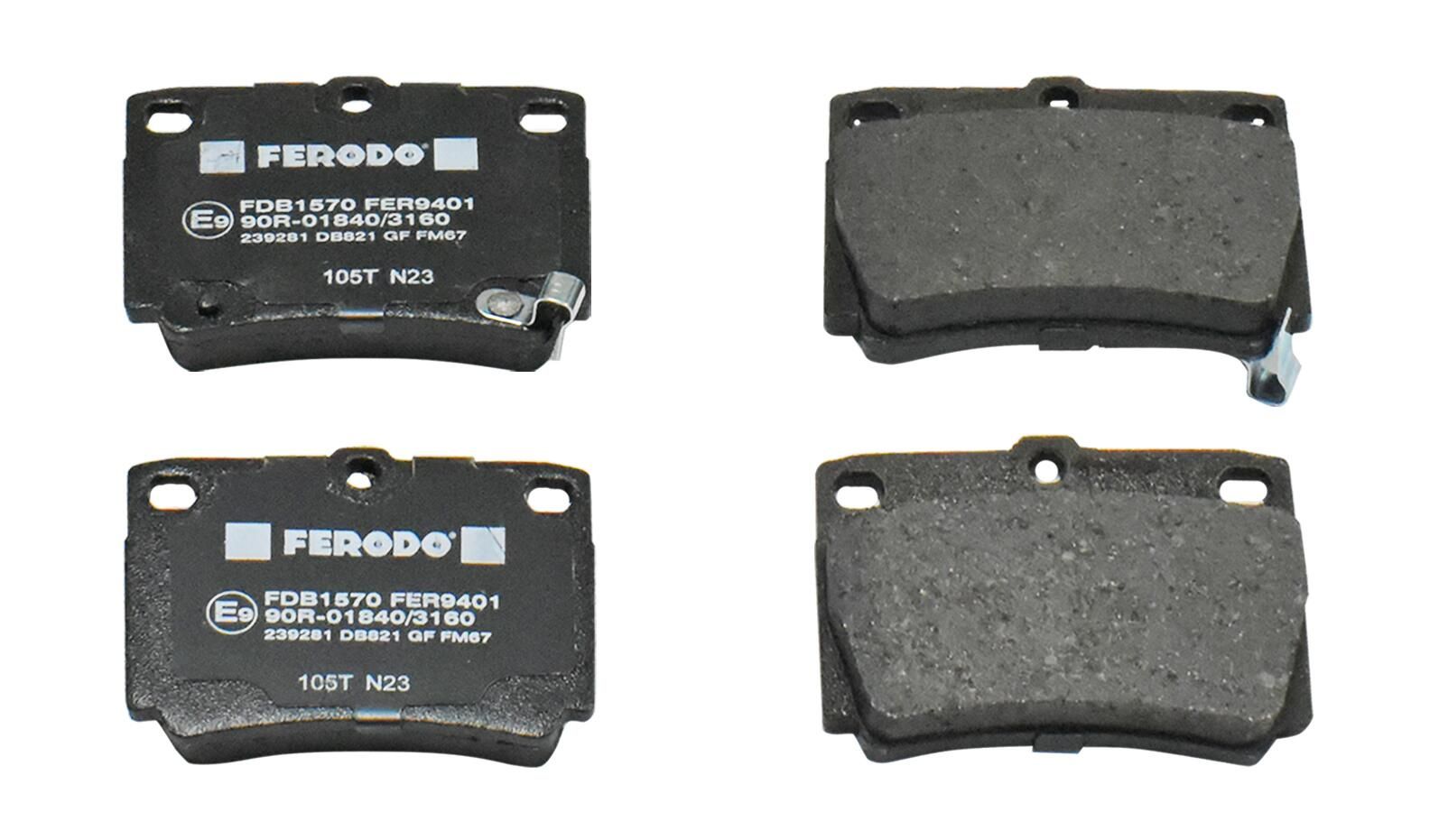 set placute frana,frana disc FERODO FDB1570