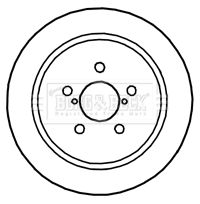 Tarcza hamulcowa BORG & BECK BBD4764