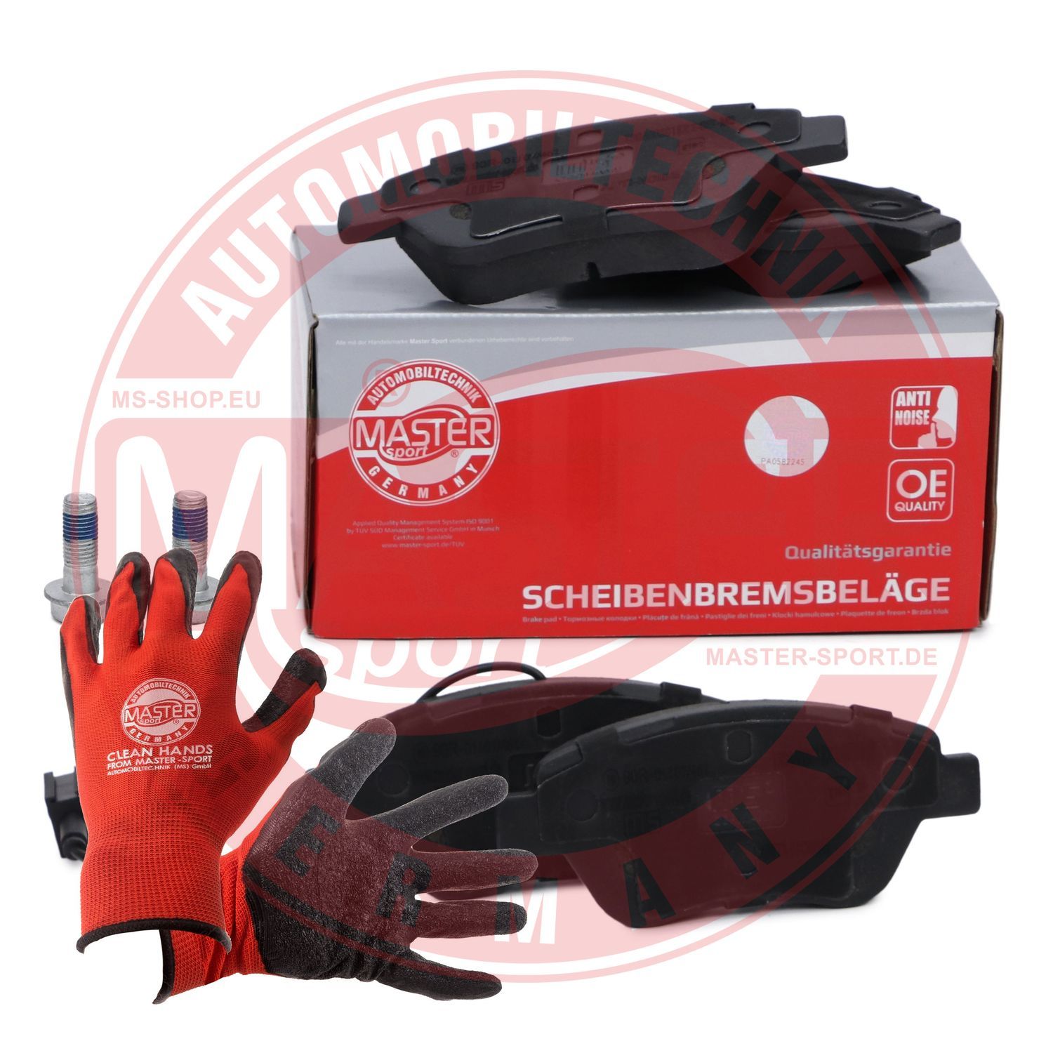 Zestaw klocków hamulcowych, hamulce tarczowe MASTER-SPORT GERMANY 13046038182T-SET-MSP