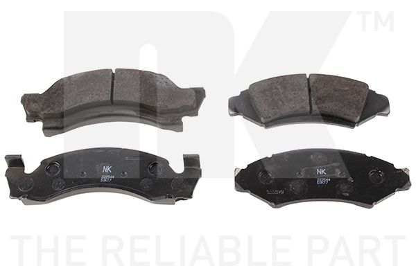 Zestaw klocków hamulcowych, hamulce tarczowe NK 222544