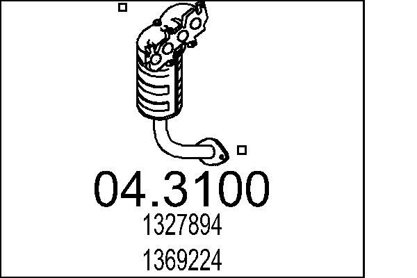 Katalizator MTS 1327894