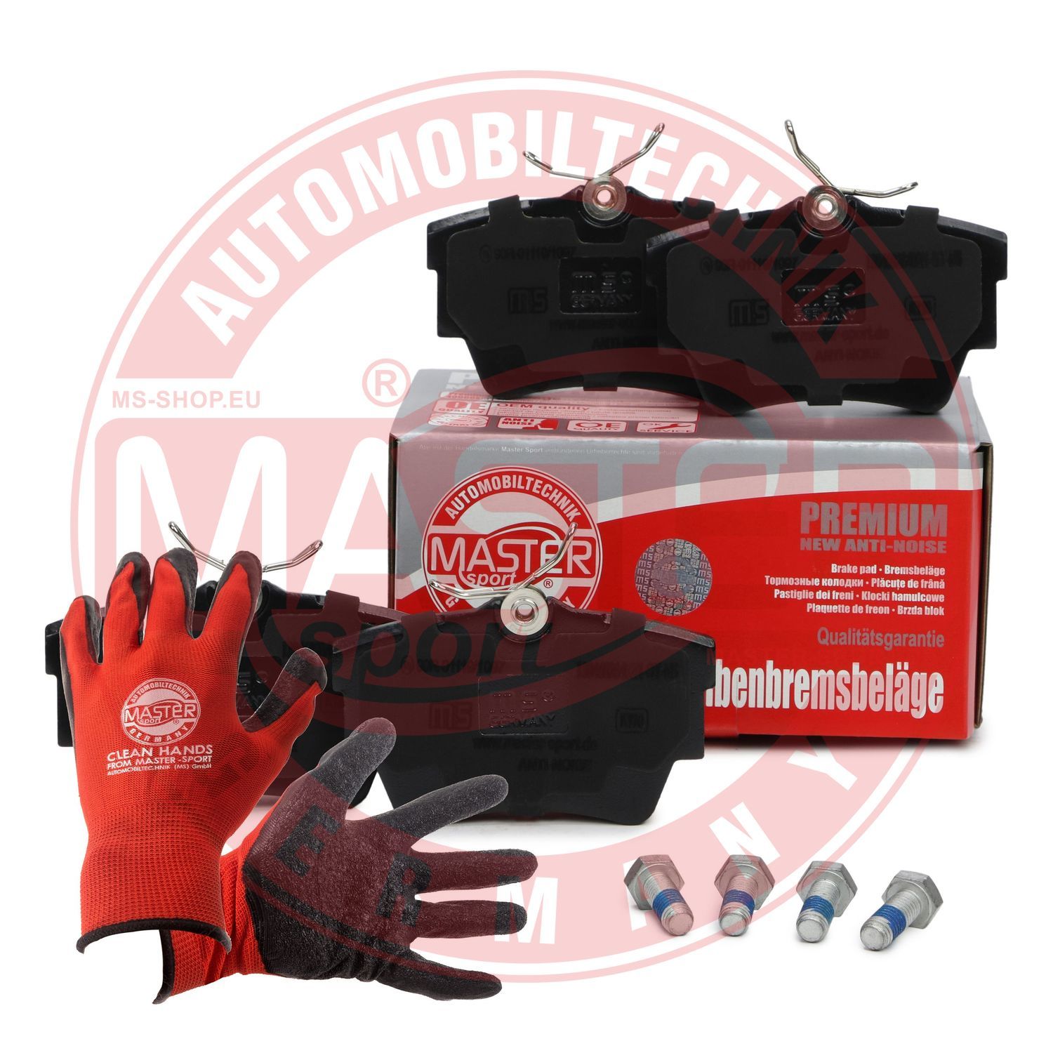 Zestaw klocków hamulcowych, hamulce tarczowe MASTER-SPORT GERMANY 13046028402N-SET-MSP