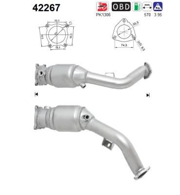 Katalizator AS 8K0254252RX