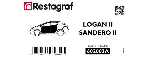 Set clipuri sustinere, caroserie RESTAGRAF 602003A