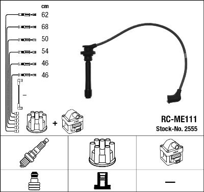 Sada kabelů pro zapalování NGK RC-ME111