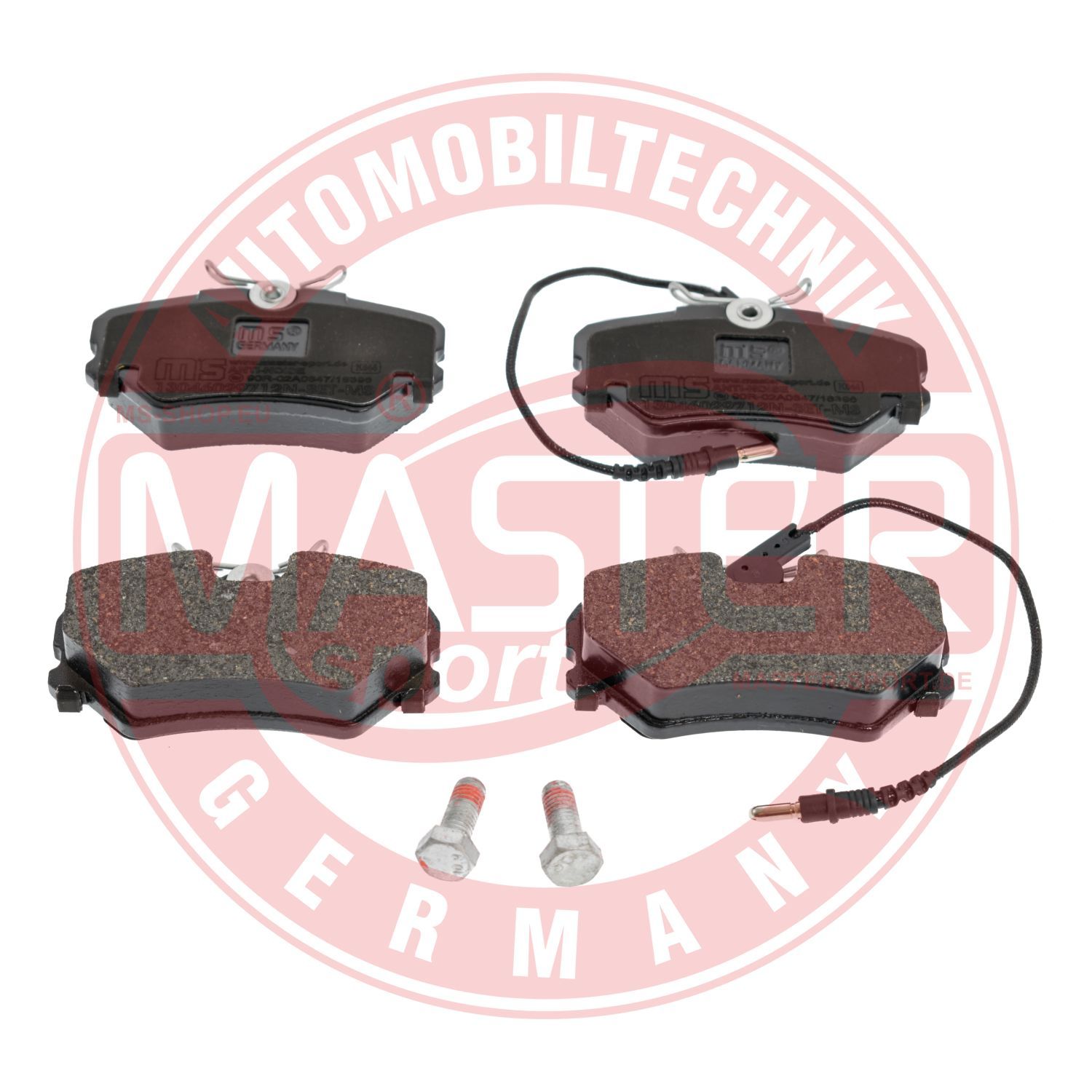 Zestaw klocków hamulcowych, hamulce tarczowe MASTER-SPORT GERMANY 13046029712N-SET-MS