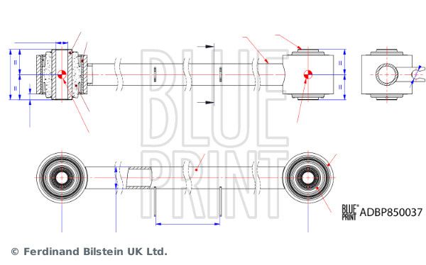 Drążek / wspornik, zawieszenie koła BLUE PRINT ADBP860239