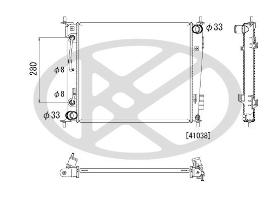 Radiator, racire motor KOYORAD PL822504