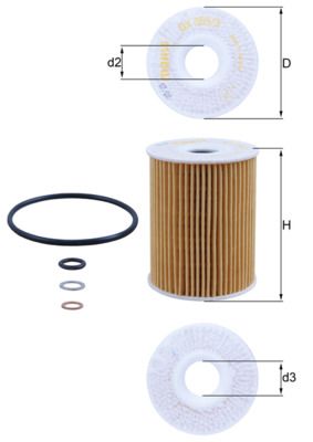 Olejový filtr KNECHT OX 355/3D
