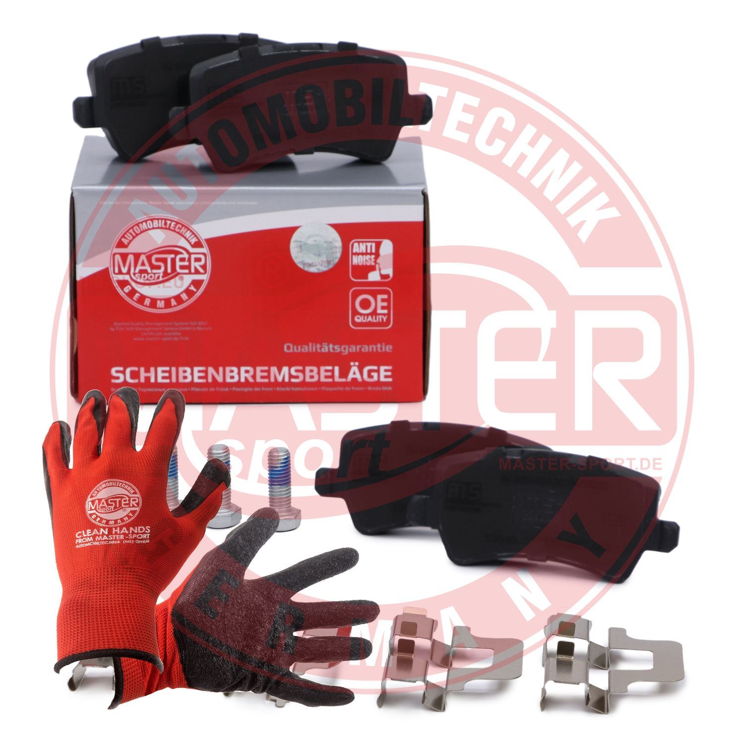 Zestaw klocków hamulcowych, hamulce tarczowe MASTER-SPORT GERMANY 13046027222T-SET-MSP