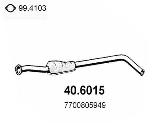 Tłumik środkowy ASSO 40.6015