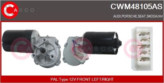 Levně Motor stěračů CASCO CWM48105AS