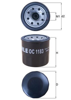 Olejový filter MAHLE OC 1183