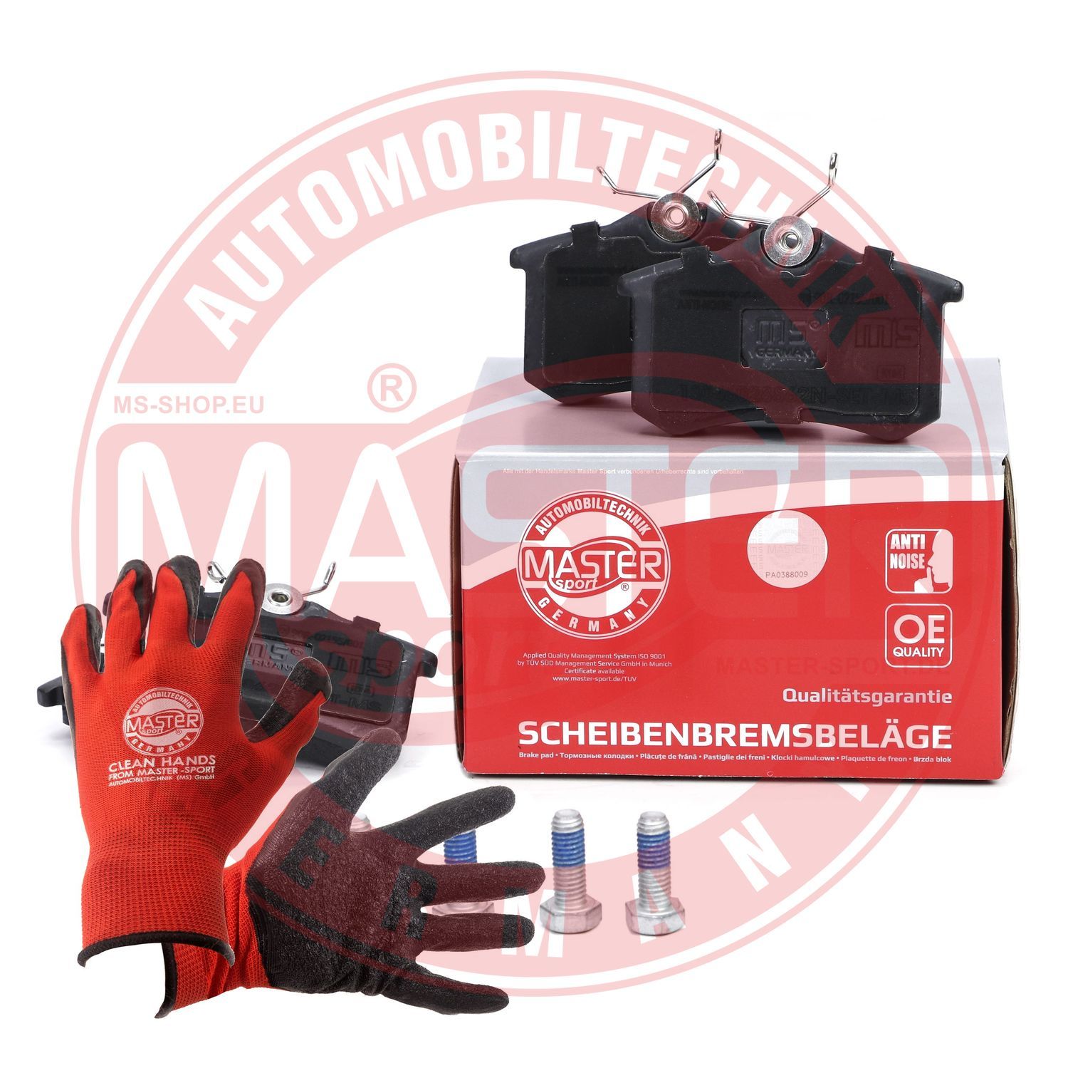 Zestaw klocków hamulcowych, hamulce tarczowe MASTER-SPORT GERMANY 13046028862N-SET-MSP