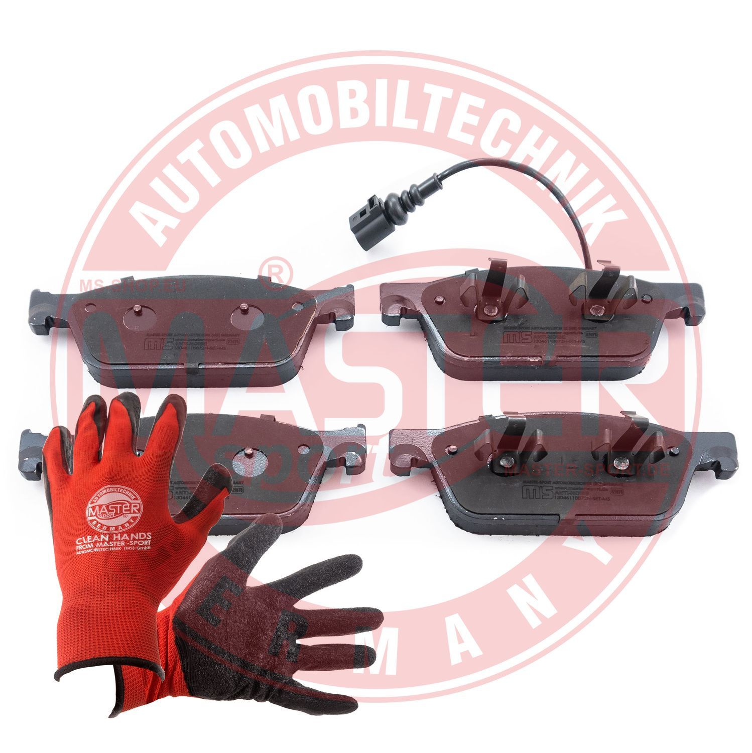 Zestaw klocków hamulcowych, hamulce tarczowe MASTER-SPORT GERMANY 13046118872N-SET-MSP