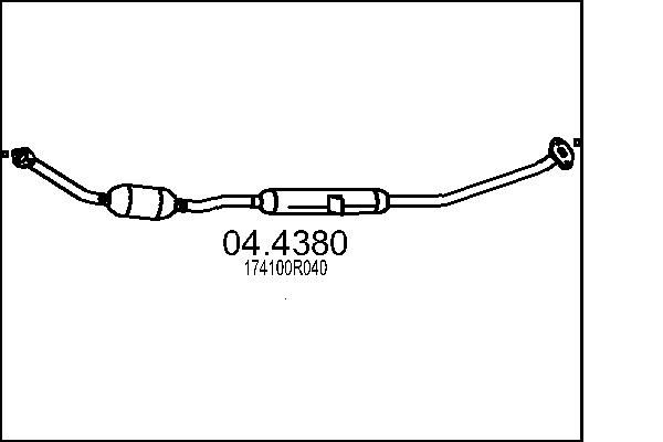 Katalizator MTS 174100R040