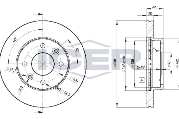 Tarcza hamulcowa ICER 78BD4287-2
