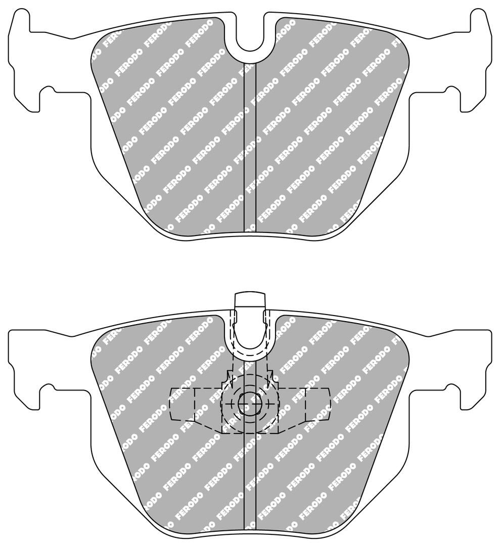 set placute frana,frana disc FERODO FCP1808H