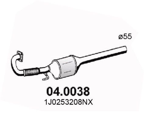 Katalizator ASSO 150253058NX