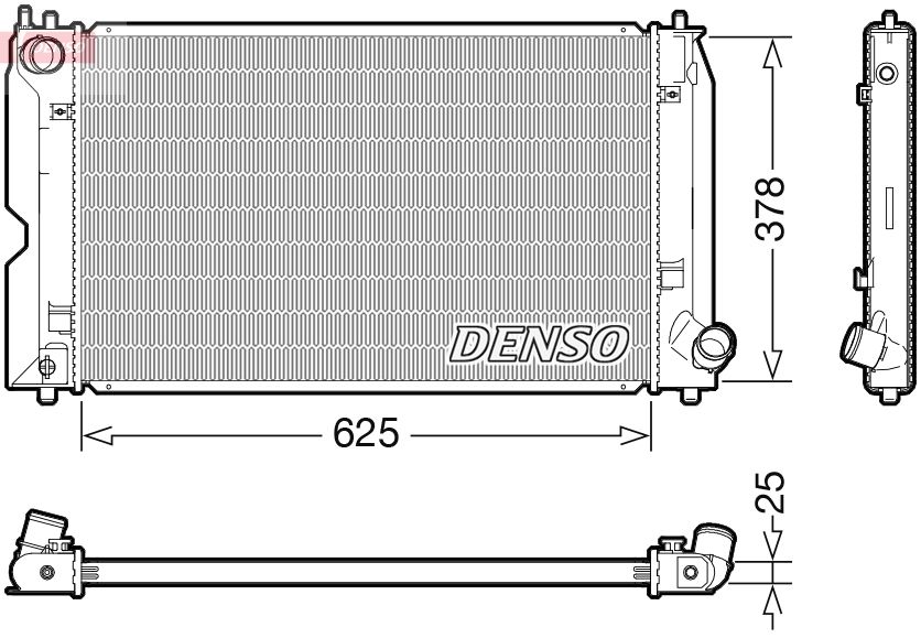 Radiator, racire motor DENSO DRM50127