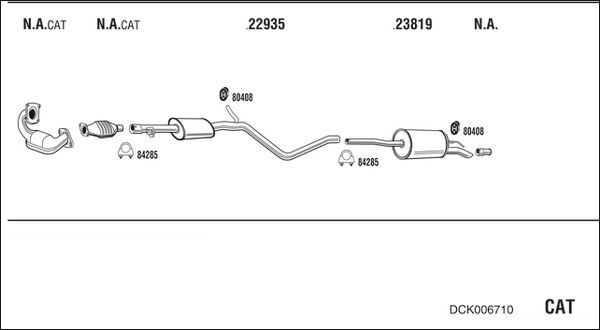 Układ wydechowy WALKER DCK006710