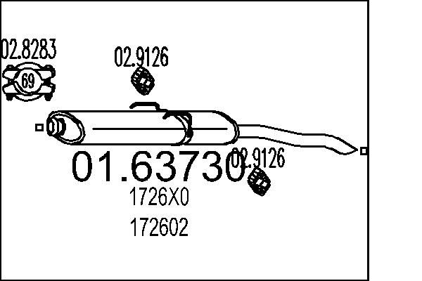 Tłumik końcowy MTS 01.63730