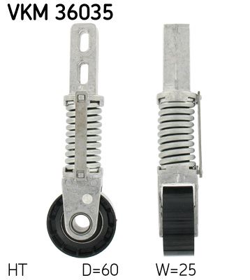 Napínacia kladka rebrovaného klinového remeňa SKF VKM 36035