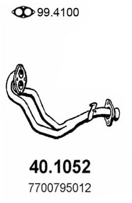 Rura wydechowa ASSO 40.1052