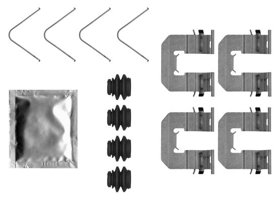 Set accesorii, placute frana TEXTAR 82552200