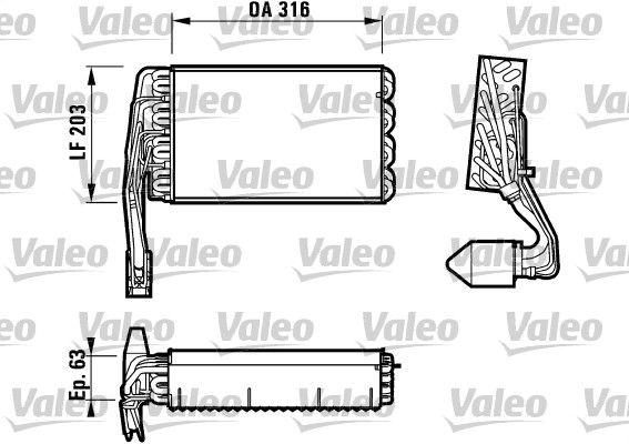 Parownik, klimatyzacja VALEO 817107