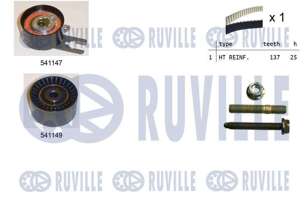 Zestaw paska rozrządu RUVILLE 550279