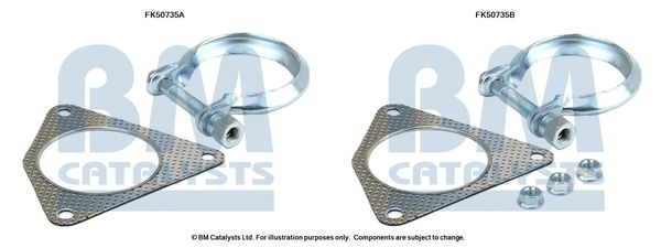 Zestaw montażowy, rura wydechowa BM CATALYSTS FK50735