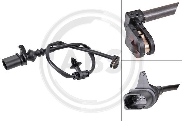 Styk ostrzegawczy, zużycie okładzin hamulcowych A.B.S. 39911